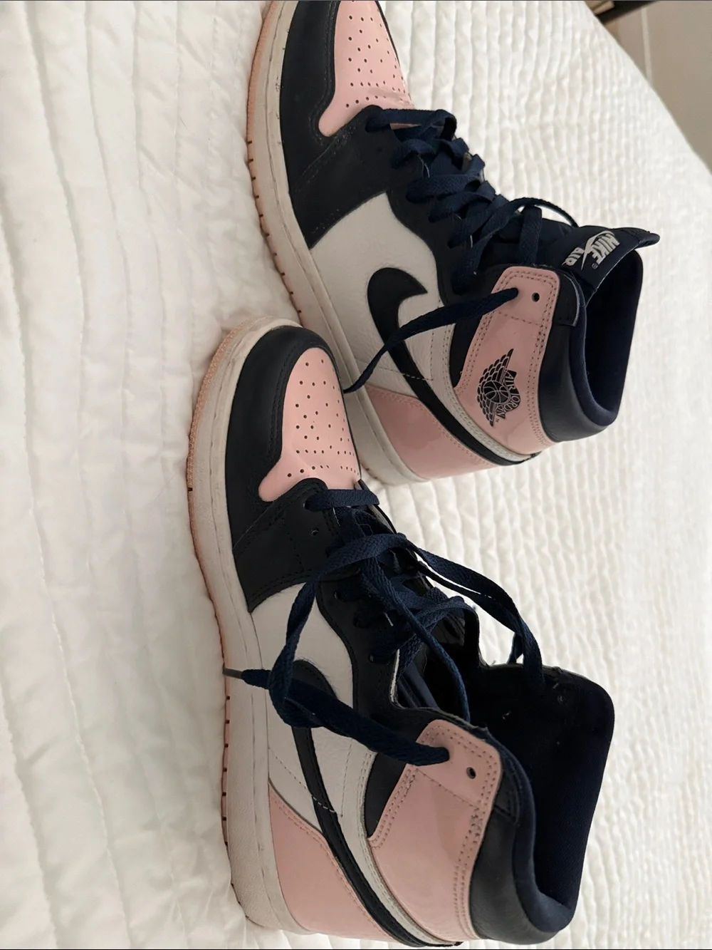 Nike Women’s High-Top Sneakers in Pink and Blue